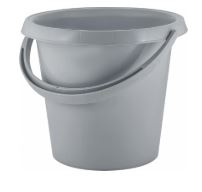 Ведро Plast Team Stockholm 10л серый шторм